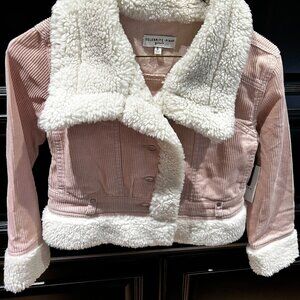 GIRL'S PINK CORDUROY JACKET SIZE SMALL